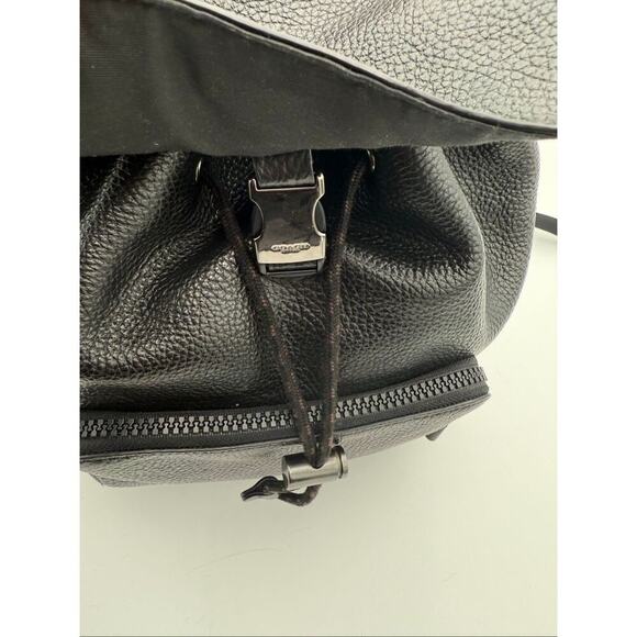 COACH Turner Leather Backpack C1280 Black for Men and Women - Picture 6 of 12